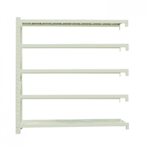 中型货架副架2000×500×2500mm(五层,300kg/层,白色)